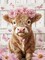 Highland Cow Diamond Art Kits for Adults – Cute Pink Cow 5D Round Full Drill Diamond Painting Kit for Beginners, DIY Gem Art Craft for Home Wall Decor, 12x16 Inch
